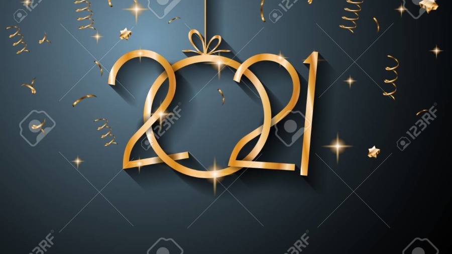 2021 Happy New Year Background for your Seasonal Flyers and Greetings Card or Christmas themed invitations